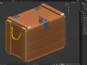 Whisky Wooden Crate 3D Model