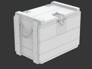 Whisky Wooden Crate 3D Model