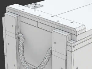 Whisky Wooden Crate 3D Model