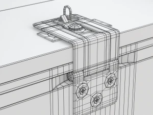 Whisky Wooden Crate 3D Model