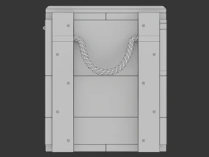 Whisky Wooden Crate 3D Model