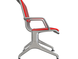 Airport Seat with Flight Information Board Modelo 3D