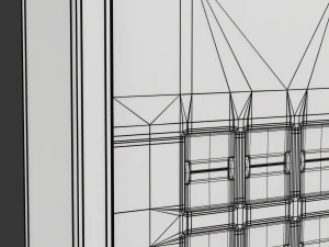Assento de aeroporto com quadro de informa&ccedil;&otilde;es de voo Modelo 3D