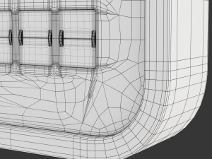 Assento de aeroporto com quadro de informa&ccedil;&otilde;es de voo Modelo 3D