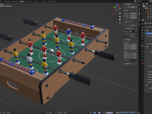 Soccerball Table for Kids Modello 3D