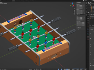 Soccerball Table for Kids Modello 3D
