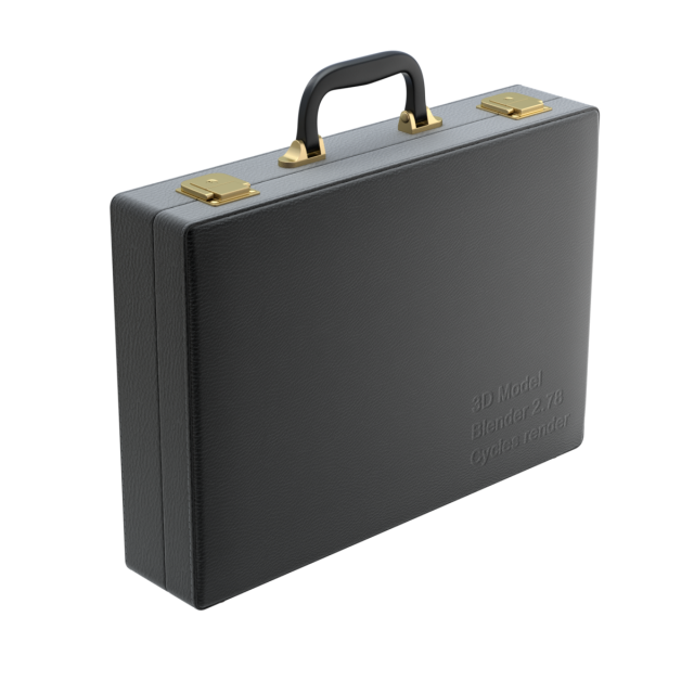 Leather Briefcase Modelo 3D .c4d .max .obj .3ds .fbx .stl .blend 