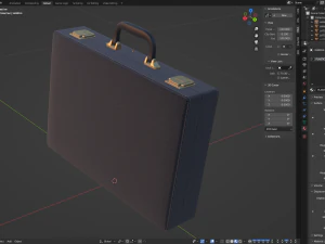 Malet&iacute;n de cuero Modelo 3D