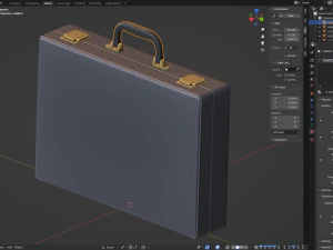 Malet&iacute;n de cuero Modelo 3D