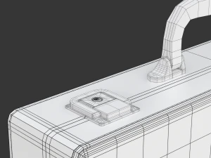 Malet&iacute;n de cuero Modelo 3D