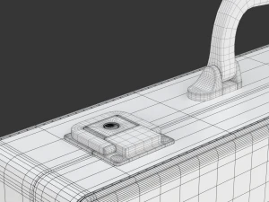 Malet&iacute;n de cuero Modelo 3D