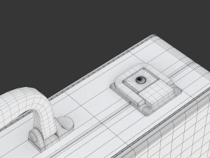 Malet&iacute;n de cuero Modelo 3D