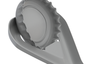 Bottle Opener with Cap 3D 模型