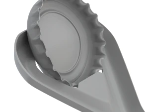 Bottle Opener with Cap 3D Model