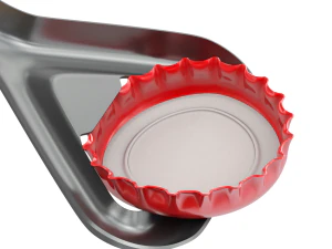 Bottle Opener with Cap 3D Model