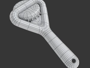 Bottle Opener with Cap 3D Model