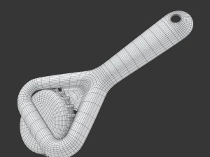Bottle Opener with Cap 3D Model