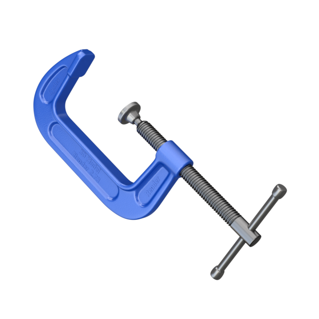 C-Clamp 3D Model .c4d .max .obj .3ds .fbx .stl .blend 