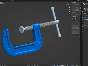 C クランプ 3Dモデル