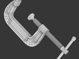 C クランプ 3Dモデル