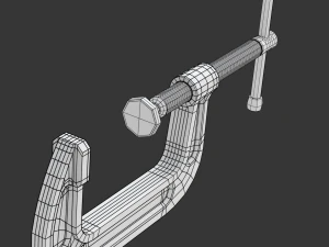 C クランプ 3Dモデル