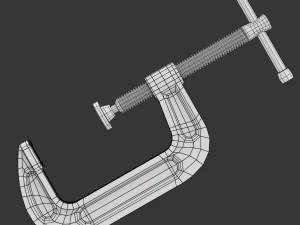 C クランプ 3Dモデル