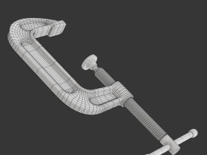 C クランプ 3Dモデル