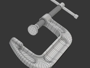 C クランプ 3Dモデル