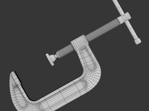 C クランプ 3Dモデル
