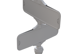 Retro Street Sign 3D Model