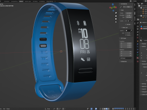 Huawei Band 2 Pro 3D Model