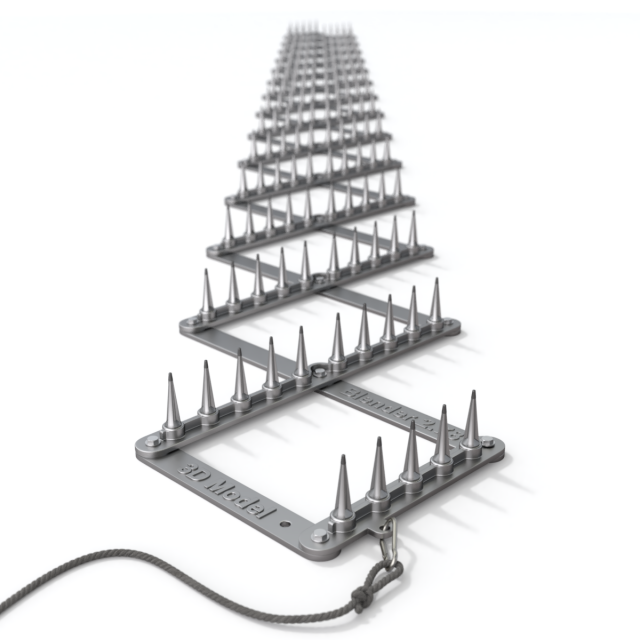 Spike Strip Modelo 3D .c4d .max .obj .3ds .fbx .stl .blend 