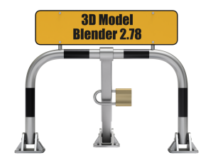 Parking Barrier 3Dモデル