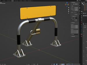 Parking Barrier 3Dモデル