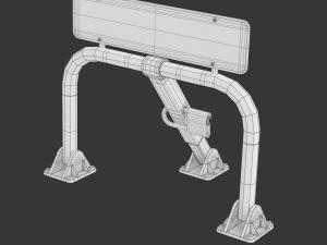Parking Barrier 3Dモデル