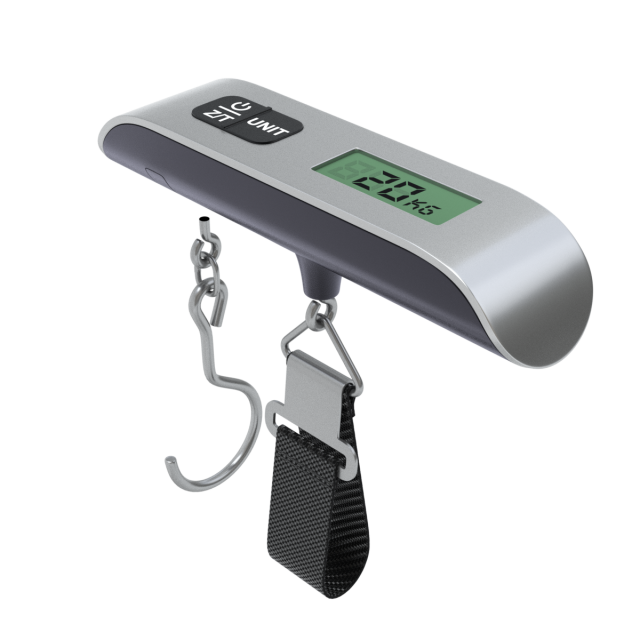 Hanging Luggage Weight Scale 3D Model .c4d .max .obj .3ds .fbx .stl .blend 