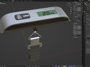 Hanging Luggage Weight Scale 3D Model