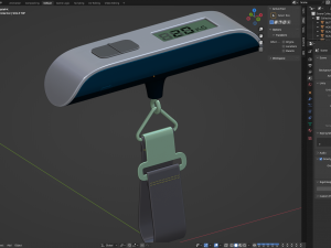 Hanging Luggage Weight Scale 3D Model