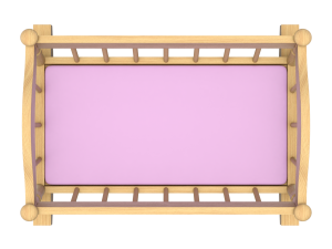 Wooden Cradle 3D Модель