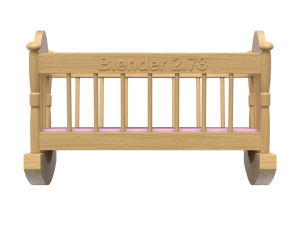 Wooden Cradle 3D Модель