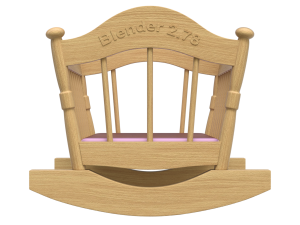 Wooden Cradle 3D Модель