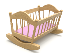 Wooden Cradle 3D Модель