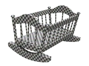 Wooden Cradle 3D Модель
