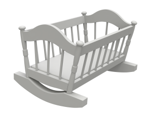 Wooden Cradle 3D Модель