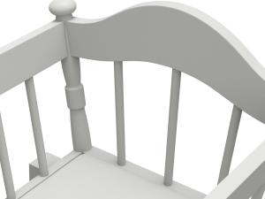 Wooden Cradle 3D Модель