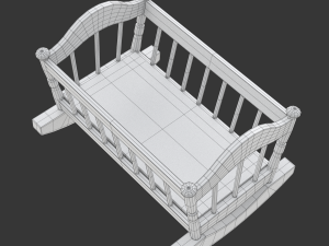 Wooden Cradle 3D Модель