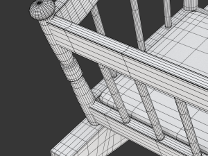 Wooden Cradle 3D Модель