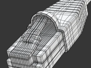 Wtyczka Ethernet RJ-45 Model 3D