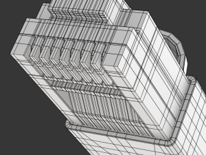 Ethernet RJ-45 Plug Model 3D