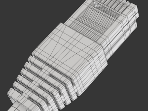 Ethernet RJ-45 Plug Model 3D